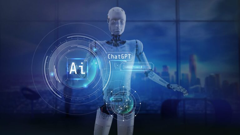 Image of an android with AI in the future